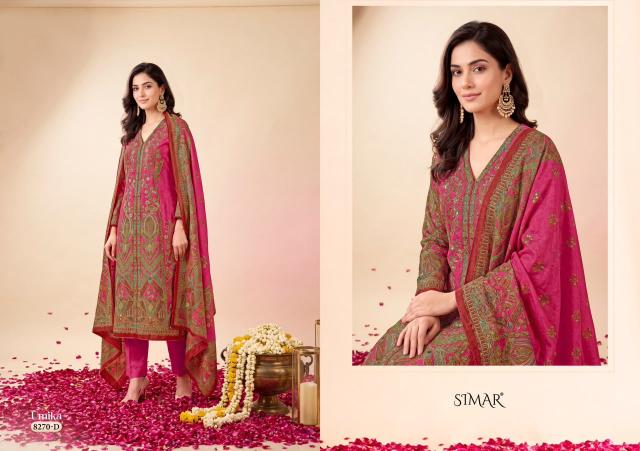Glossy simar umika twill jacquard wholesale dress material